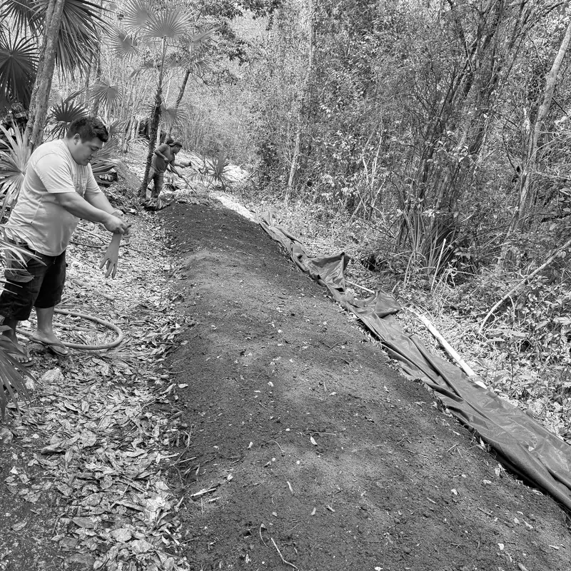 Tierra tamizada lista para llenar macetas